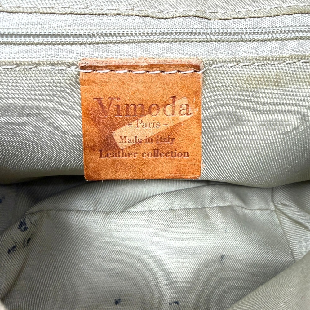 Vimoda Paris Baguette Purse Suede Leather Beige Small - Picture 6 of 13